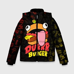 Куртка зимняя для мальчика Fortnite Durrr Burger, цвет: 3D-черный