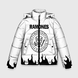 Куртка зимняя для мальчика RAMONES, цвет: 3D-черный