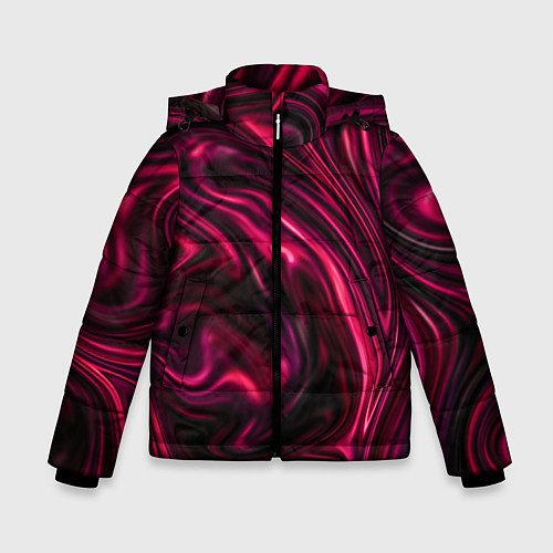 Зимняя куртка для мальчика Abstract Fluid / 3D-Черный – фото 1