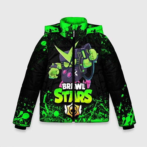 Зимняя куртка для мальчика BRAWL STARS VIRUS 8-BIT / 3D-Черный – фото 1