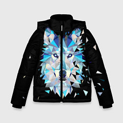 Куртка зимняя для мальчика Волк, цвет: 3D-черный