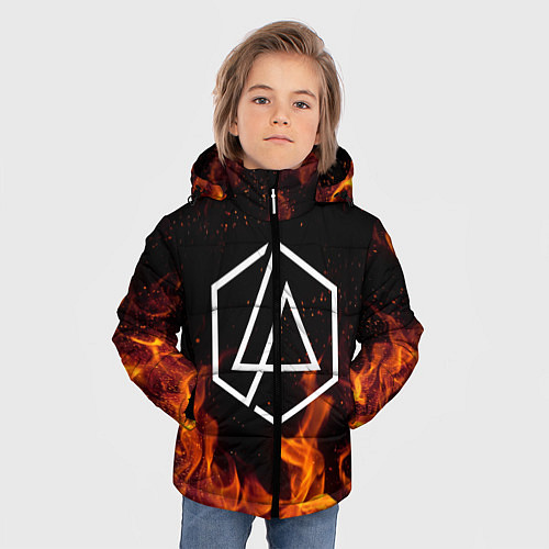Зимняя куртка для мальчика LINKIN PARK / 3D-Светло-серый – фото 3