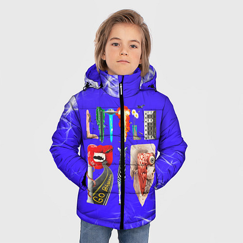 Зимняя куртка для мальчика Little Big / 3D-Красный – фото 3