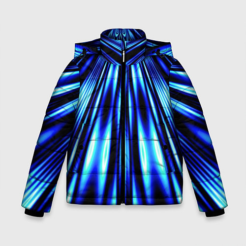 Зимняя куртка для мальчика Световые Лучи / 3D-Черный – фото 1