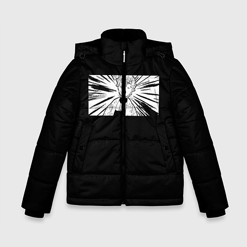 Зимняя куртка для мальчика Demon Slayer, Zenitsu / 3D-Черный – фото 1