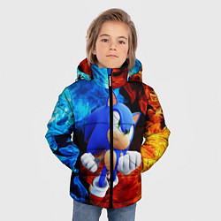 Куртка зимняя для мальчика SONIC, цвет: 3D-светло-серый — фото 2