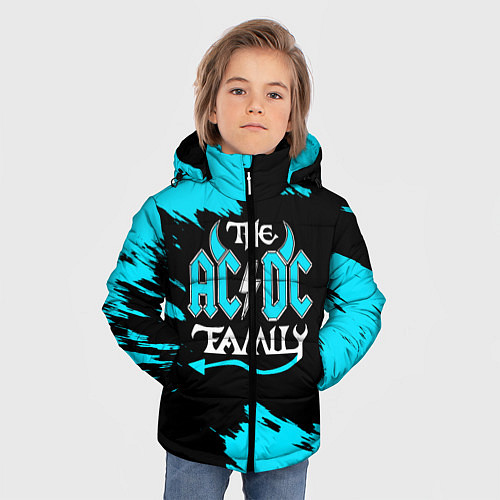 Зимняя куртка для мальчика The ACDC famely / 3D-Светло-серый – фото 3