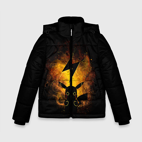 Зимняя куртка для мальчика Пикачу / 3D-Черный – фото 1