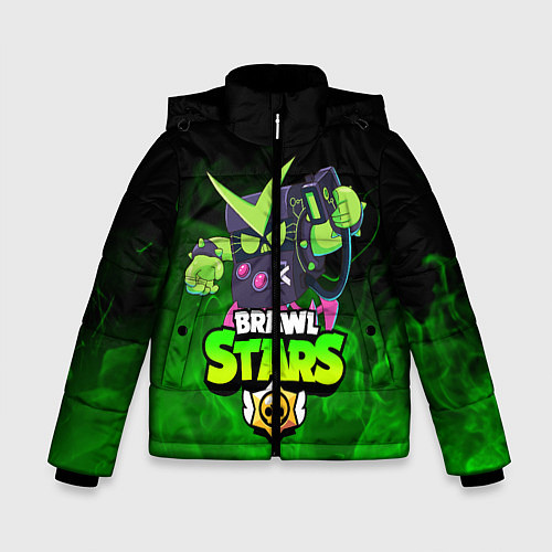 Зимняя куртка для мальчика BRAWL STARS VIRUS 8-BIT / 3D-Черный – фото 1
