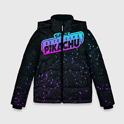 Куртка зимняя для мальчика Детектив Пикачу, цвет: 3D-черный