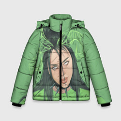 Куртка зимняя для мальчика Billie Eilish, цвет: 3D-красный