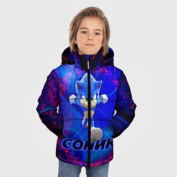 Куртка зимняя для мальчика СОНИК, цвет: 3D-черный — фото 2