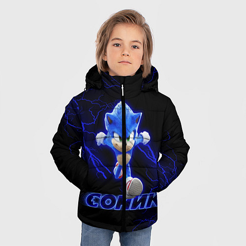 Зимняя куртка для мальчика СОНИК / 3D-Светло-серый – фото 3