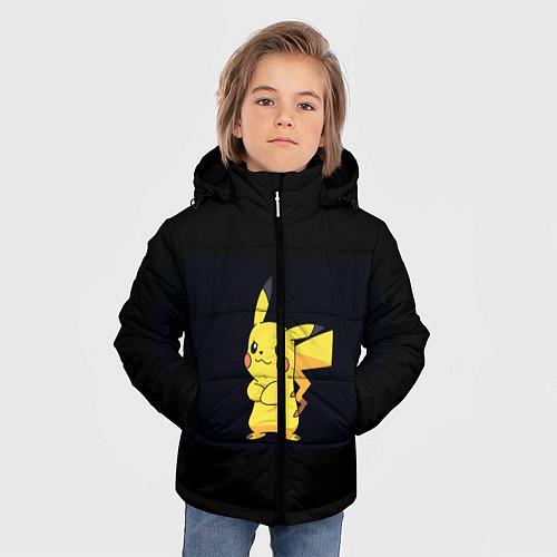 Зимняя куртка для мальчика Покемон / 3D-Красный – фото 3