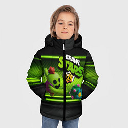 Куртка зимняя для мальчика Brawn stars Spike Спайк, цвет: 3D-черный — фото 2