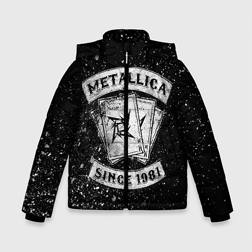 Зимняя куртка для мальчика Metallica / 3D-Черный – фото 1