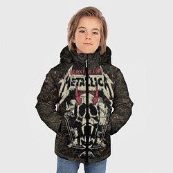 Куртка зимняя для мальчика Metallica, цвет: 3D-светло-серый — фото 2