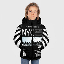 Куртка зимняя для мальчика Off-White: NYC, цвет: 3D-красный — фото 2