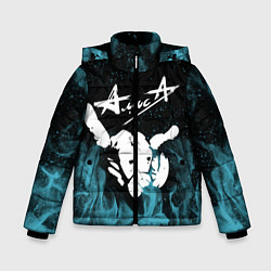 Куртка зимняя для мальчика Алиса, цвет: 3D-черный