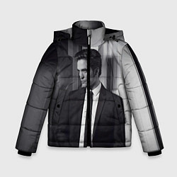 Куртка зимняя для мальчика Роберт Паттинсон, цвет: 3D-черный