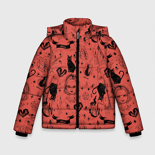 Зимняя куртка для мальчика Приключения Сабрины / 3D-Черный – фото 1