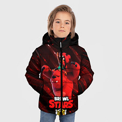 Куртка зимняя для мальчика Brawl stars Nita Нита, цвет: 3D-черный — фото 2