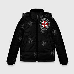 Куртка зимняя для мальчика Umbrella Corp, цвет: 3D-черный