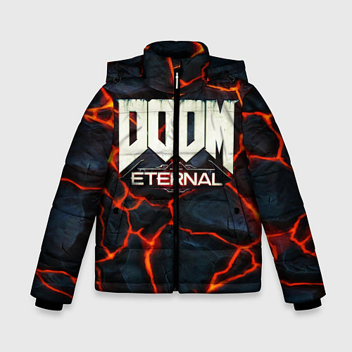 Зимняя куртка для мальчика DOOM: ETERNAL / 3D-Черный – фото 1