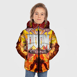 Куртка зимняя для мальчика DOOM Eternal, цвет: 3D-черный — фото 2
