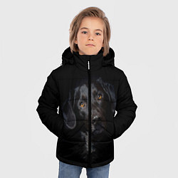 Куртка зимняя для мальчика Пес, цвет: 3D-черный — фото 2