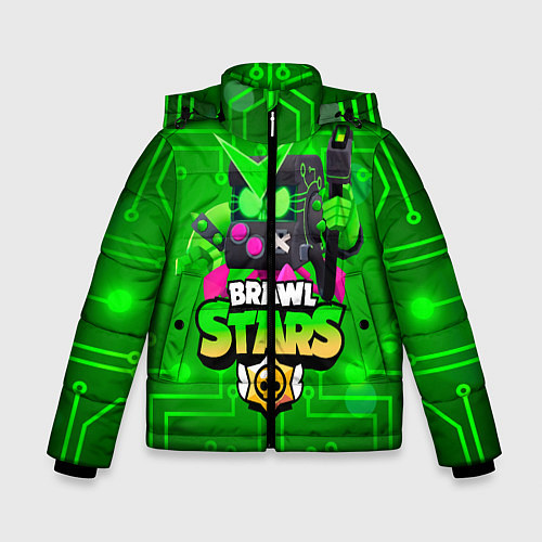 Зимняя куртка для мальчика Brawl Stars Virus 8-Bit / 3D-Черный – фото 1