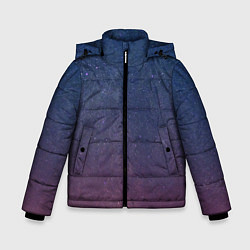 Куртка зимняя для мальчика Космос, цвет: 3D-светло-серый
