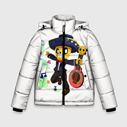 Куртка зимняя для мальчика БРАВЛ СТАРС, цвет: 3D-черный
