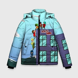 Куртка зимняя для мальчика Южный парк, цвет: 3D-черный