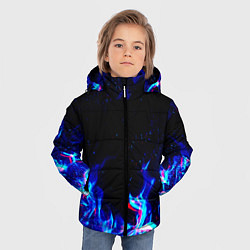 Куртка зимняя для мальчика СИНИЙ ОГОНЬ ГЛИТЧ, цвет: 3D-черный — фото 2