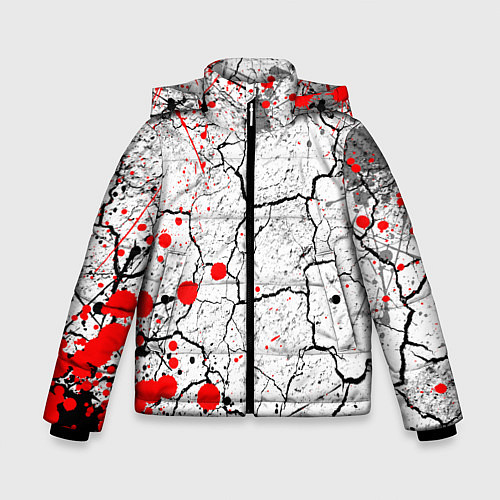 Зимняя куртка для мальчика КРОВАВЫЙ ГРАНЖ / 3D-Черный – фото 1
