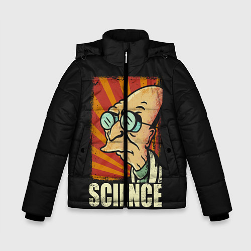 Зимняя куртка для мальчика Futurama Science / 3D-Черный – фото 1