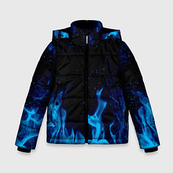 Куртка зимняя для мальчика СИНИЙ ОГОНЬ, цвет: 3D-черный