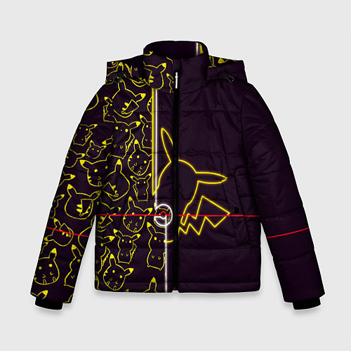 Зимняя куртка для мальчика Пикачу Oko / 3D-Черный – фото 1