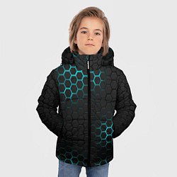 Куртка зимняя для мальчика СТАЛЬНАЯ НЕОНОВАЯ БРОНЯ, цвет: 3D-черный — фото 2