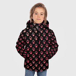 Куртка зимняя для мальчика Лапки, цвет: 3D-красный — фото 2