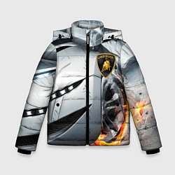 Куртка зимняя для мальчика Lamborghini, цвет: 3D-красный