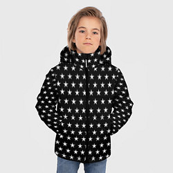 Куртка зимняя для мальчика БЕЛЫЕ ЗВЁЗДЫ, цвет: 3D-черный — фото 2