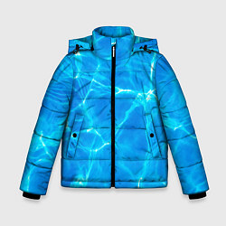 Куртка зимняя для мальчика Вода, цвет: 3D-черный