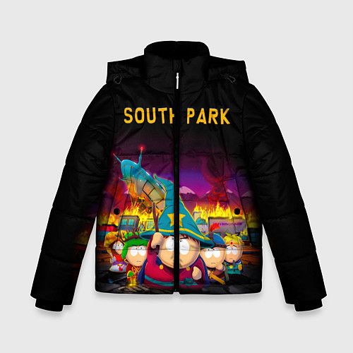 Зимняя куртка для мальчика Южный Парк / 3D-Черный – фото 1