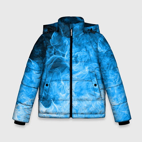 Зимняя куртка для мальчика ОГОНЬ BLUE / 3D-Черный – фото 1