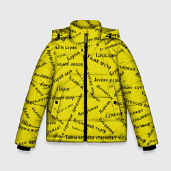 Куртка зимняя для мальчика Король и шут - песни КиШ Z, цвет: 3D-черный