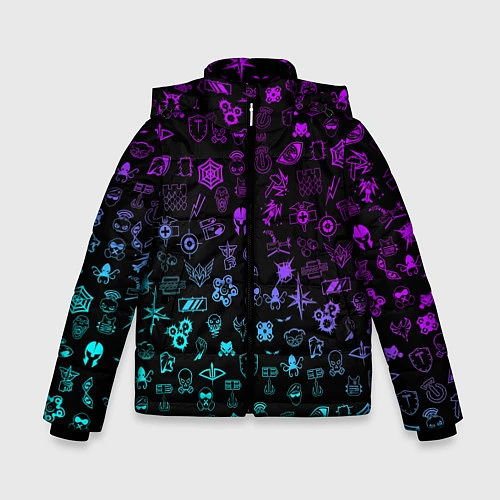 Зимняя куртка для мальчика RAINBOW SIX SIEGE NEON / 3D-Черный – фото 1