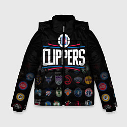 Куртка зимняя для мальчика Los Angeles Clippers 2, цвет: 3D-светло-серый