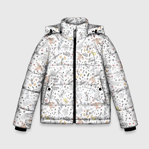 Зимняя куртка для мальчика Looney Tunes / 3D-Светло-серый – фото 1